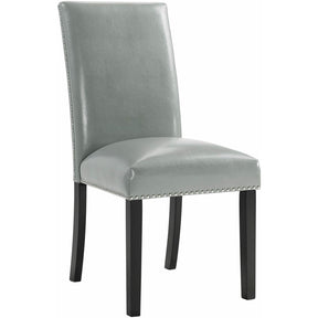  Elements International Meridian Dining Side Chair Grey IMAGE 1