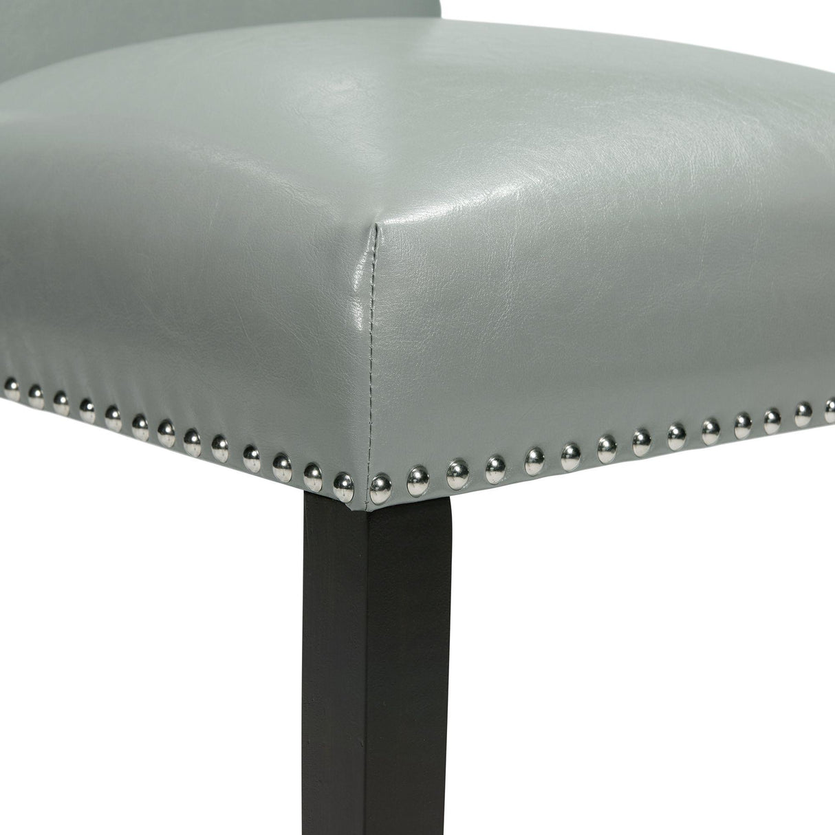  Elements International Meridian Dining Side Chair Grey IMAGE 3