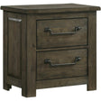  Elements International Maverick Nightstand w/USB Grey IMAGE 1