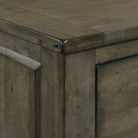  Elements International Maverick Nightstand w/USB Grey IMAGE 6