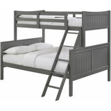  Elements International Sami Twin Over Full Bunk Grey IMAGE 1
