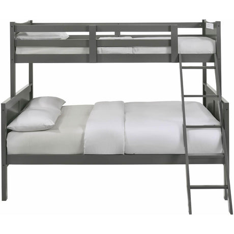  Elements International Sami Twin Over Full Bunk Grey IMAGE 2