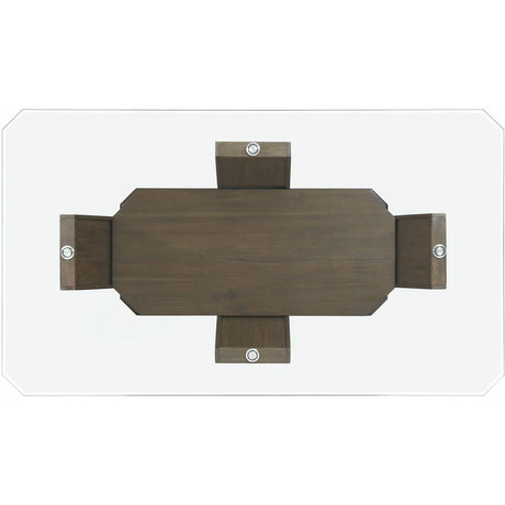  Elements International Dapper Rectangular Counter Dining Table IMAGE 3