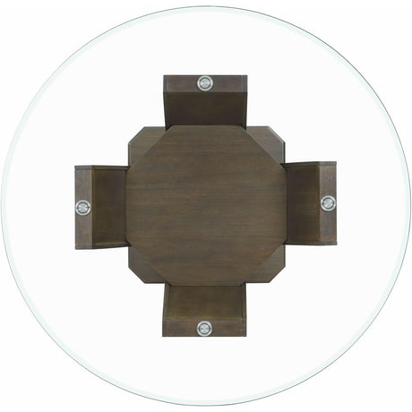  Elements International Dapper Round Dining Table IMAGE 3