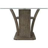  Elements International Dapper Grey Rectangular Counter Table IMAGE 4