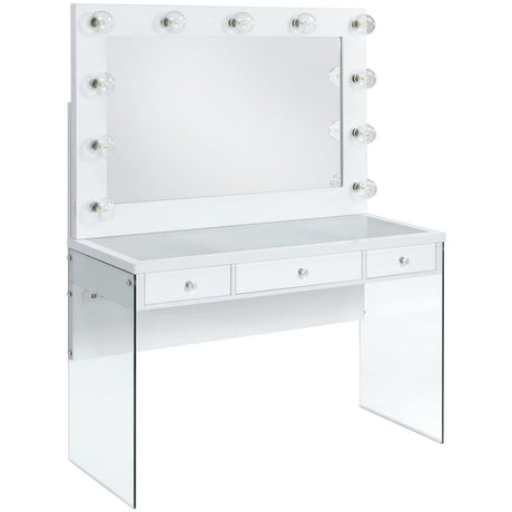  Elements International Jacey Complete Vanity with Lightbulbs IMAGE 1