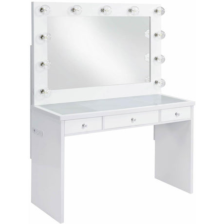  Elements International Ariana Complete Vanity with Lightbulbs IMAGE 1