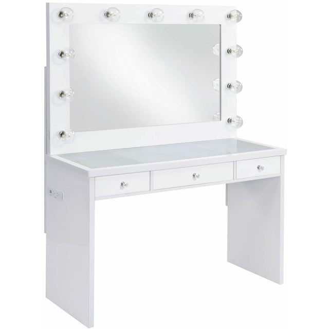  Elements International Ariana Complete Vanity with Lightbulbs IMAGE 1