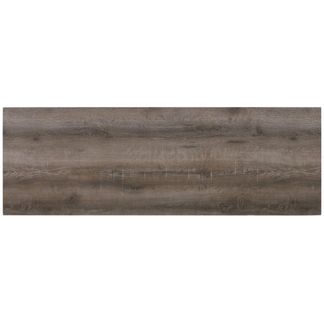  Elements International Oak Lawn Grey Bar Table Single Pack (Table + 3 Tan Fabric Stools) IMAGE 7