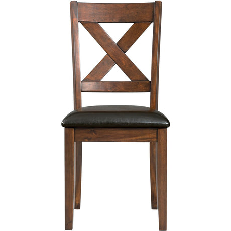  Elements International Alex Dining Side Chair - Espresso IMAGE 2