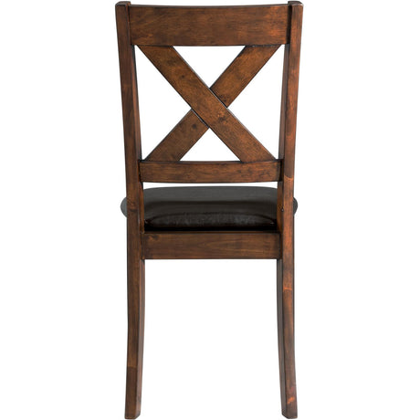  Elements International Alex Dining Side Chair - Espresso IMAGE 4