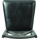  Elements International Alex Counter Side Chair W/Black PU Grey IMAGE 5