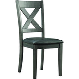  Elements International Alex Dining Side Chair Grey IMAGE 1