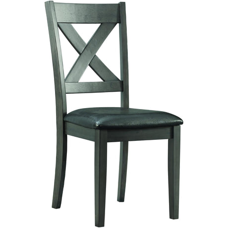  Elements International Alex Dining Side Chair Grey IMAGE 1