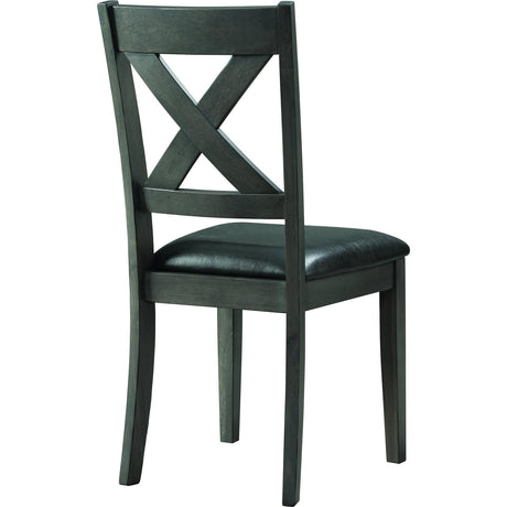  Elements International Alex Dining Side Chair Grey IMAGE 4