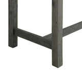 Elements International Oak Lawn Charcoal Grey Bar Table Single Pack (Table + 3 Grey Fabric Stools) IMAGE 7