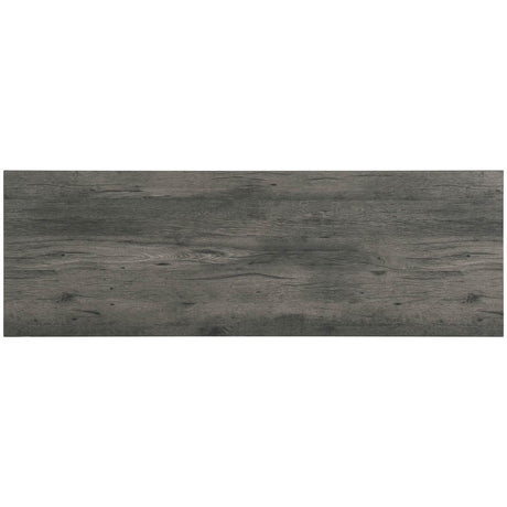  Elements International Oak Lawn Charcoal Grey Bar Table Single Pack (Table + 3 Grey Fabric Stools) IMAGE 8