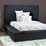  Furniture of America Davida Queen Upholstered Platform Bed with Storage CM7897DG-Q-BED IMAGE 2
