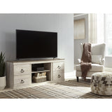  Signature Design by Ashley Willowton EW0267-268 Large TV Stand with Fireplace Option IMAGE 6