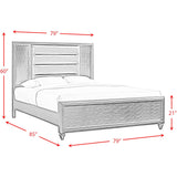  Elements International Moonstone MN600KB King Panel Bed IMAGE 12