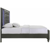  Elements International Moonstone MN600KB King Panel Bed IMAGE 3