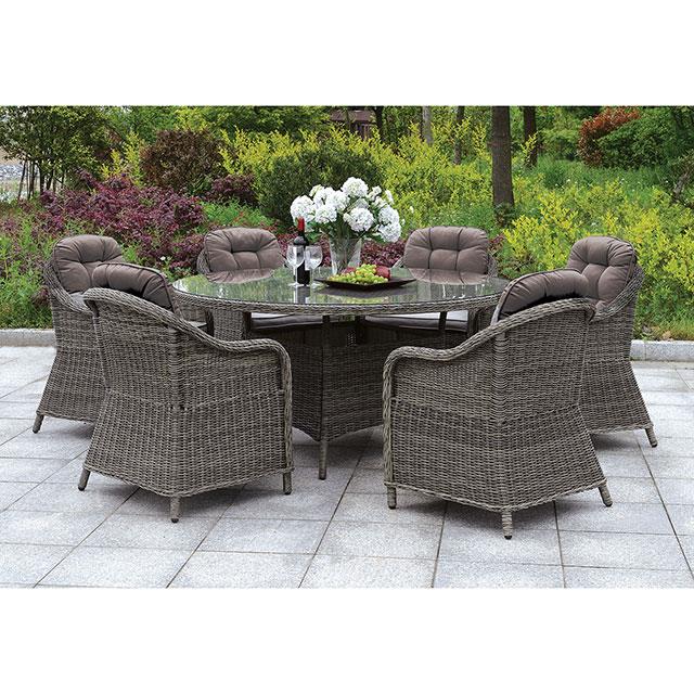  Furniture of America Canistota CM-OT2220-AC-2PK Arm Chair IMAGE 1