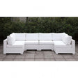  Furniture of America Outdoor Seating Sets CM-OS2128WH-SET6 IMAGE 1