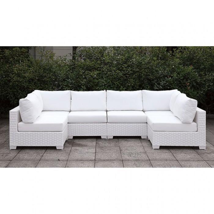  Furniture of America Outdoor Seating Sets CM-OS2128WH-SET6 IMAGE 1