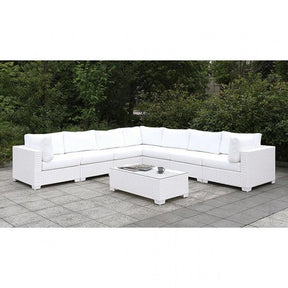  Furniture of America Outdoor Seating Sets CM-OS2128WH-SET8 IMAGE 1