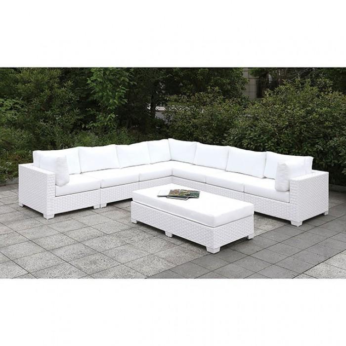  Furniture of America Outdoor Seating Sets CM-OS2128WH-SET9 IMAGE 1