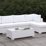  Furniture of America Somani CM-OS2128WH-SET12 L-Sectional with Right Chaise & Coffee Table IMAGE 2