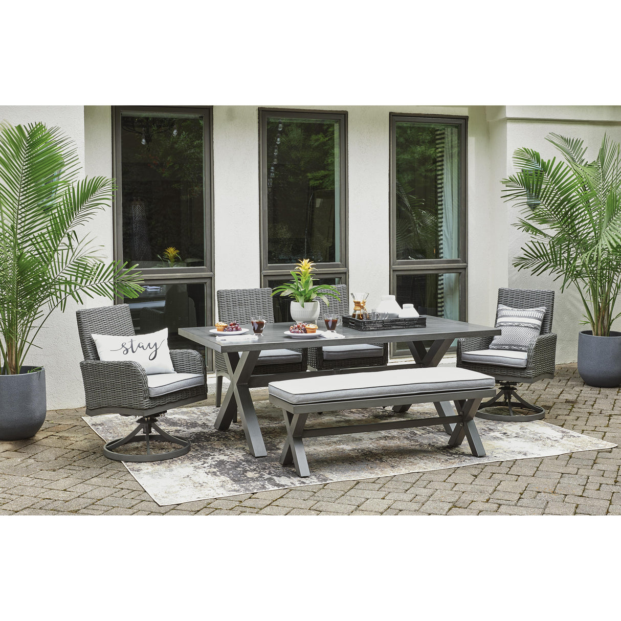  Signature Design by Ashley Elite Park P518-600 Bench with Cushion IMAGE 7