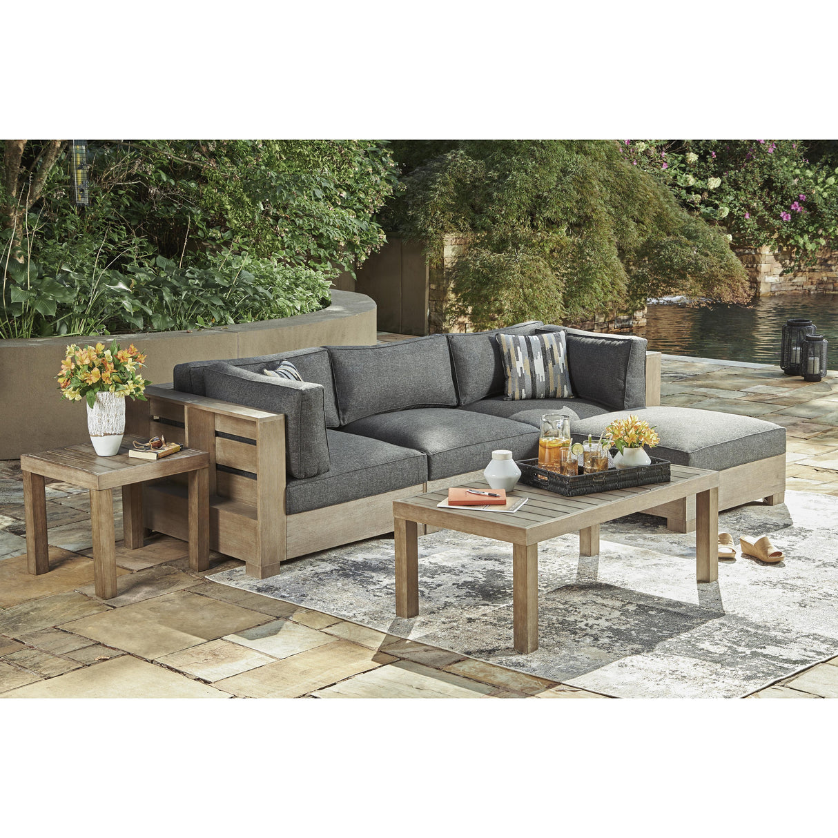  Signature Design by Ashley Citrine Park P660-814 Ottoman with Cushion IMAGE 5