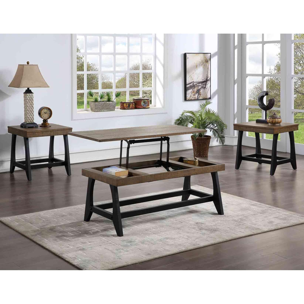  Steve Silver Furniture Ralston RN1503PC 3pc Occasional Table Set IMAGE 2