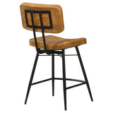  Coaster Furniture Partridge 110649 Leather Counter Chair - Antique Camel IMAGE 6