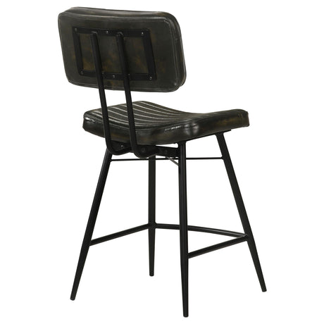  Coaster Furniture Partridge 110659 Leather Counter Chair - Antique Espresso IMAGE 6