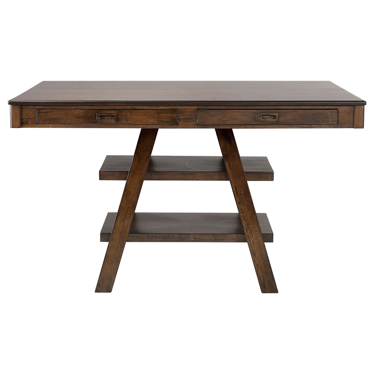 Coaster Furniture Dewey 115208 Rectangular 60-inch Counter Height Dining Table - Walnut IMAGE 2