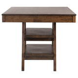  Coaster Furniture Dewey 115208 Rectangular 60-inch Counter Height Dining Table - Walnut IMAGE 5