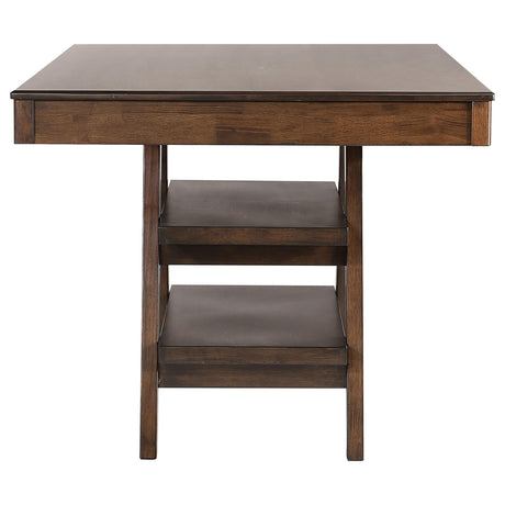  Coaster Furniture Dewey 115208 Rectangular 60-inch Counter Height Dining Table - Walnut IMAGE 5