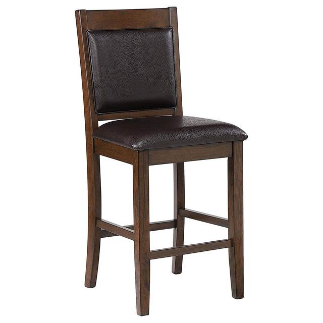  Coaster Furniture Dewey 115209 Upholstered Counter Chair - Walnut IMAGE 1
