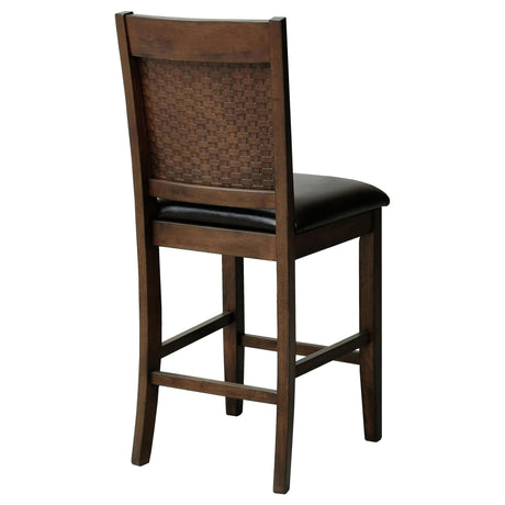  Coaster Furniture Dewey 115209 Upholstered Counter Chair - Walnut IMAGE 6