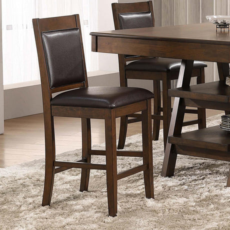  Coaster Furniture Dewey 115209 Upholstered Counter Chair - Walnut IMAGE 8