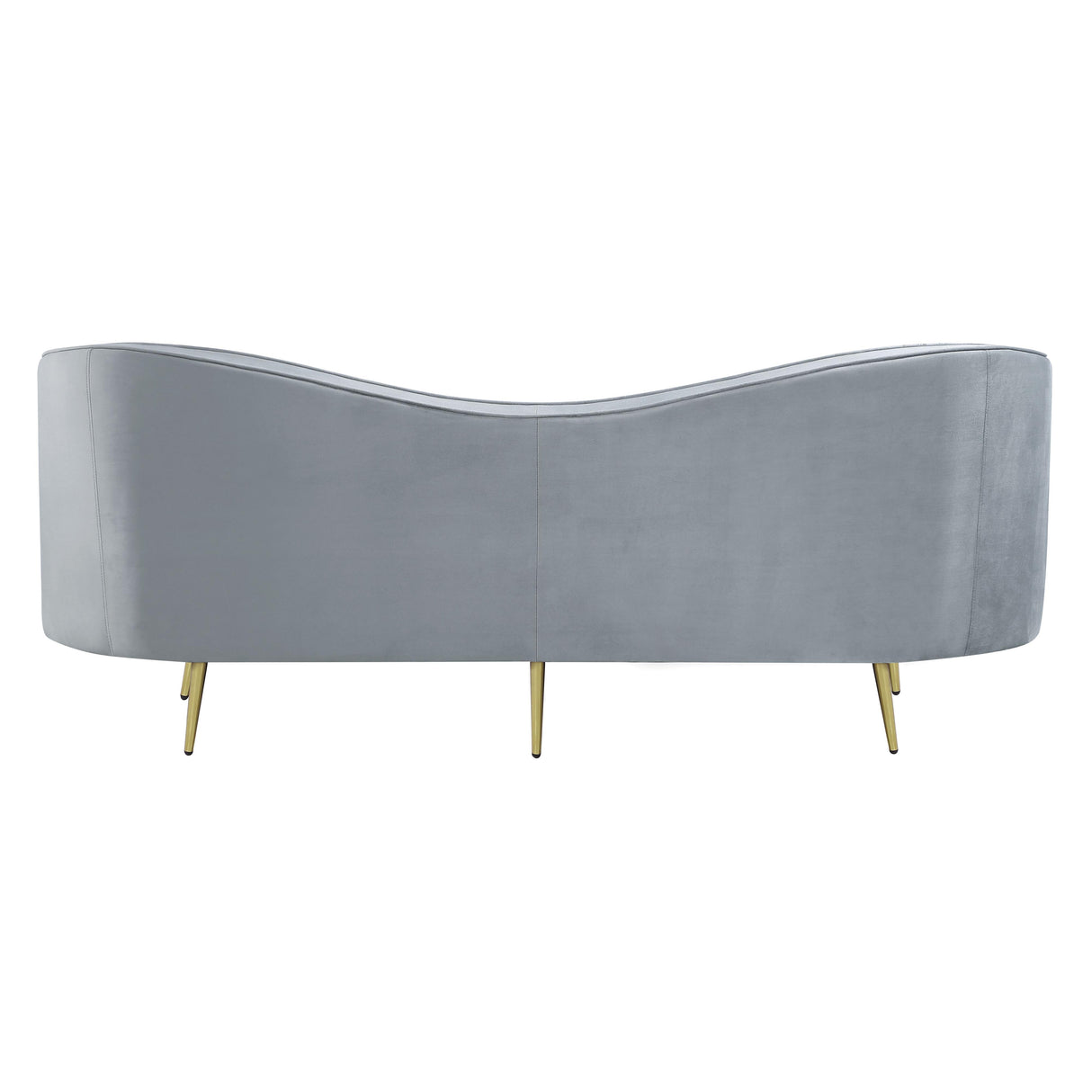  Coaster Furniture Sophia 506864 Upholstered Channel Tufted Sofa - Grey IMAGE 4