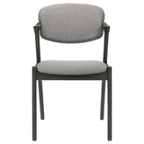  Coaster Furniture Stevie 115112 Padded Wood Dining Arm Chair - Black IMAGE 2