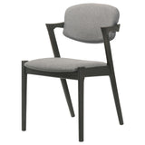  Coaster Furniture Stevie 115112 Padded Wood Dining Arm Chair - Black IMAGE 3