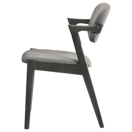  Coaster Furniture Stevie 115112 Padded Wood Dining Arm Chair - Black IMAGE 4