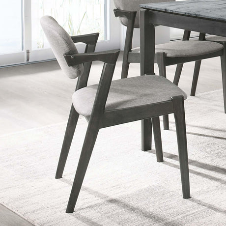  Coaster Furniture Stevie 115112 Padded Wood Dining Arm Chair - Black IMAGE 8