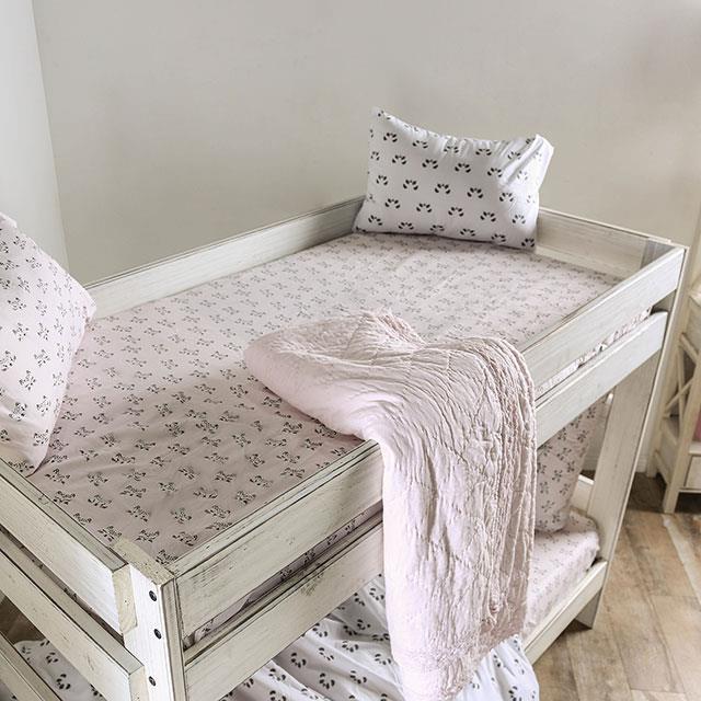  Furniture of America Arlette AM-BK100WH-BED-SLAT Twin/Twin Bunk Bed IMAGE 8