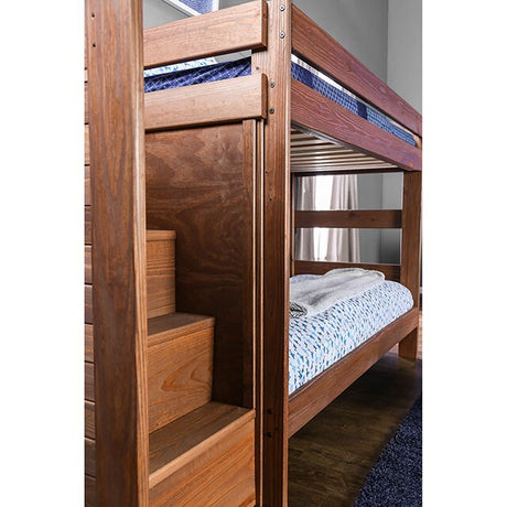  Furniture of America Ampelios AM-BK102-BED-SLAT Twin/Twin Bunk Bed IMAGE 3