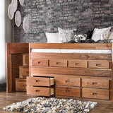  Furniture of America Cleo AM-BK601-BED-SLAT Twin Captain Bed IMAGE 6